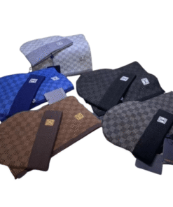 SET Gorro + Bufanda LOUIS VUITTON "Cuadro Clásico" – LV