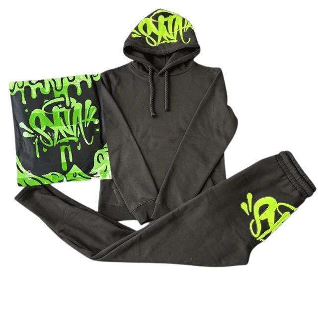 Conjunto SYNA Invierno "Negro/Verde" + ACCESORIOS Algodón Real