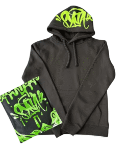 Polerón SYNA WORLD "Negro/Verde" Algodón + BOLSA y STICKERS