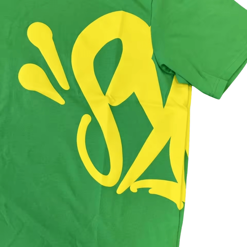 Conjunto SYNA WORLD Verano Polera Short "Verde Amarillo" ALGODÓN + BOLSA & ACCESORIOS - Imagen 2