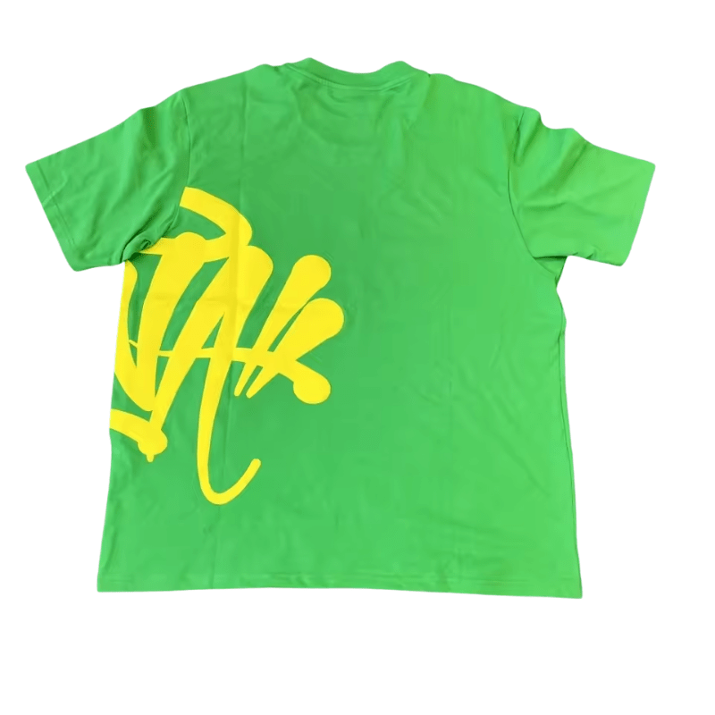 Conjunto SYNA WORLD Verano Polera Short "Verde Amarillo" ALGODÓN + BOLSA & ACCESORIOS - Imagen 4