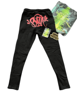 Pantalón Buzo SYNA WORLD "Negro/Rojo" + BOLSA y STICKERS ALGODÓN