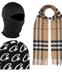 Drip Set Invierno Essential – Bufanda Burberry, Gorro Corteiz y Pasamontañas Táctico