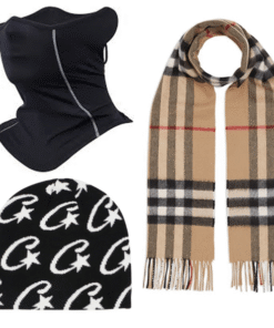 Drip Set Invierno Urban Layer – Bufanda Burberry, Gorro Corteiz y Cuello Winter Negro