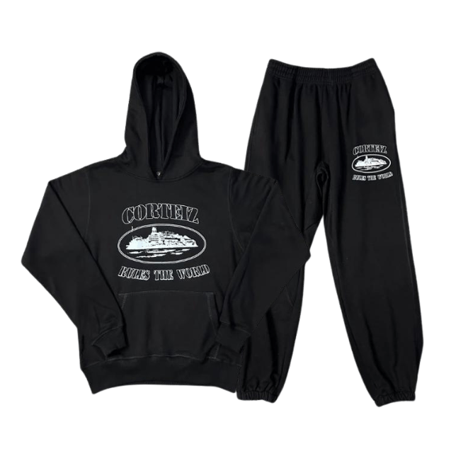 Conjunto CORTEIZ Invierno "Negro" ALGODÓN Real