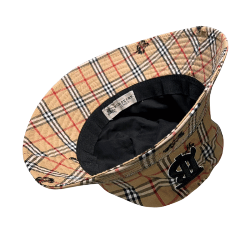 Gorra BURBERRY Clásica Check Beige – Unisex Premium Streetwear Chile - Imagen 2