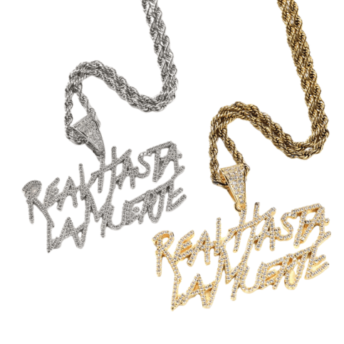 Collar RHLM Real Hasta La Muerte | Dorado & Plateado - TURBILLON
