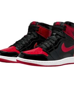 Air Jordan Retro 1 "Bred Patent" Negras Roja Brillantes