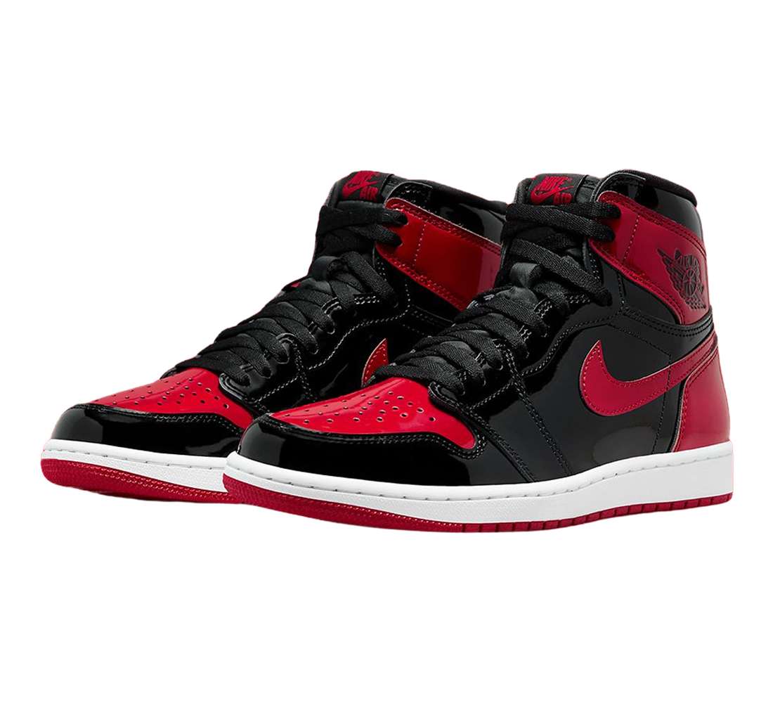 Air Jordan Retro 1 "Bred Patent" Negras Roja Brillantes
