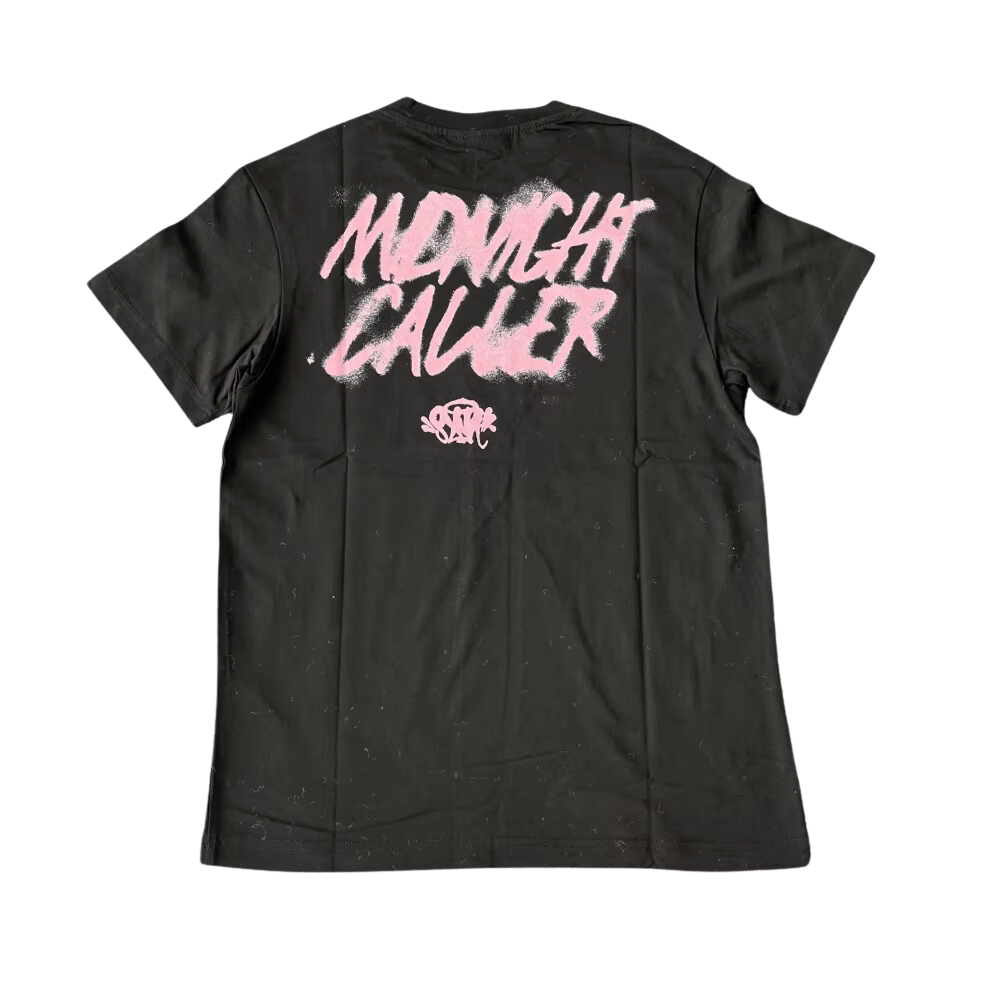 POLERA SYNA "Negra con Rosa" 100% ALGODÓN - Imagen 2