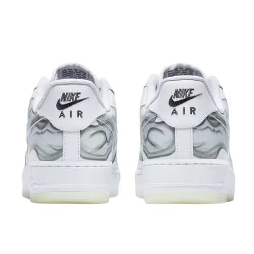 Nike Air Force 1 "Skeleton White" Blanco Gris - Imagen 2