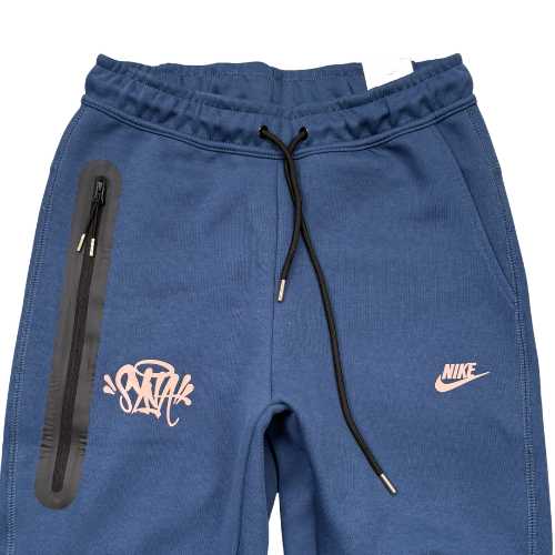 Conjunto NIKE TECH x SYNA CENTRAL CEE "Negro/Azul" Algodón ALTA CALIDAD - Imagen 6