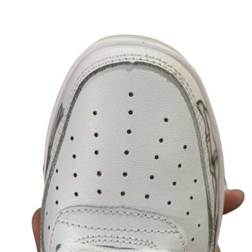 Nike Air Force 1 "Skeleton White" Blanco Gris - Imagen 4