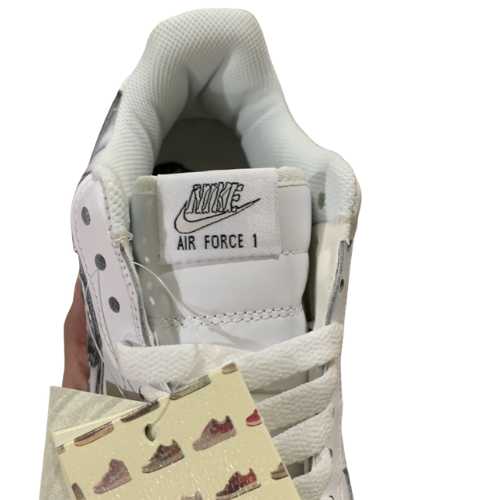 Nike Air Force 1 "Skeleton White" Blanco Gris - Imagen 5