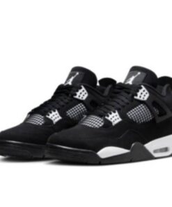 Air Jordan Retro 4 "White Thunder" Negro Blanco