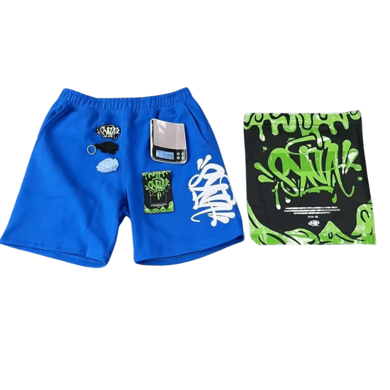 Short SYNA WORLD "Azul" ALGODÓN + BOLSA y STICKERS