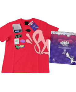 POLERA SYNA "Roja/Rosada" + BOLSA y STICKERS