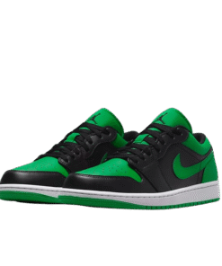 Air Jordan Retro 1 LOW "Black Lucky Green" Verde Negro