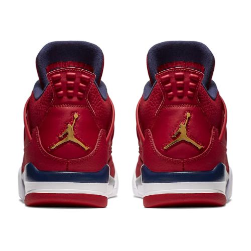 Air Jordan Retro 4 "Fiba Gym Red Obsidian White" Rojas - Imagen 2