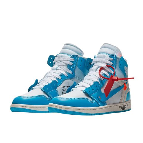Air Jordan Retro 1 "UNC OFF WHITE Chicago" Celeste Blanco