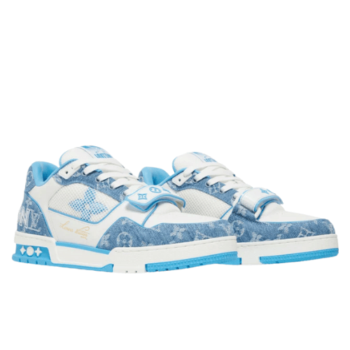 LOUIS VUITTON "TRAINER" (Light Blue Monogram Denim)