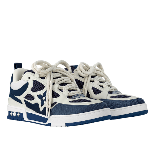 LOUIS VUITTON "TRAINER-SKATE" (White/Blue)