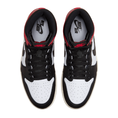 Air Jordan Retro 1 High "Black Toe Reimagined" Negro Rojo - Imagen 3