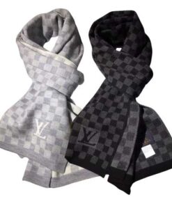 Bufanda Louis Vuitton LV “Cuadros” – 180x30cm | Algodón Puro