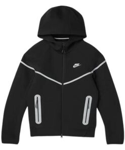Polerón NIKE TECH 2025 "REFLECTANTE" Algodón Premium Negro