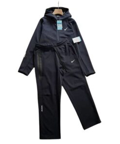 Conjunto NIKE TECH x NOCTA "Negro/Blanco" Algodón Alta Calidad