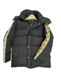 Casaca GUCCI "GG" PREMIUM Abrigadora "Negra/Cafe" PK