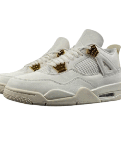 Air Jordan Retro 4 "Metallic Gold" Blanco Dorado