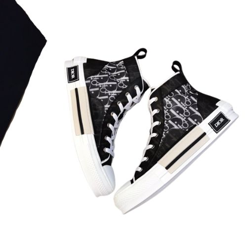 Zapatillas Dior B23 High-Top "Negro/Blanco" + CAJA