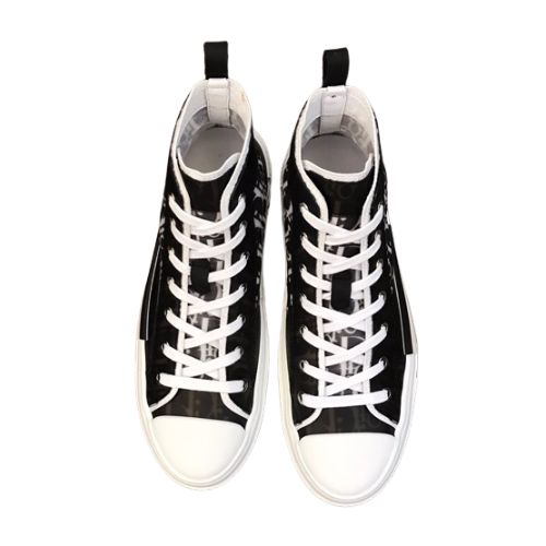 Zapatillas Dior B23 High-Top "Negro/Blanco" + CAJA - Imagen 2