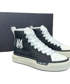 Zapatillas AMIRI M.A. Court Logo High "Negro" + CAJA