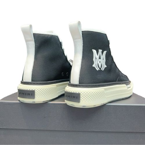 Zapatillas AMIRI M.A. Court Logo High "Negro" + CAJA - Imagen 2