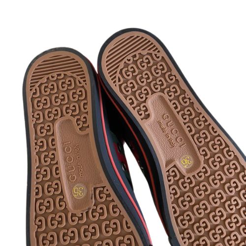 Zapatillas Gucci Tennis 1977 High Top GG "Negra" + CAJA - Imagen 4