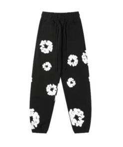 Pantalón Buzo DENIM TEARS "Negro/Blanco" Algodón