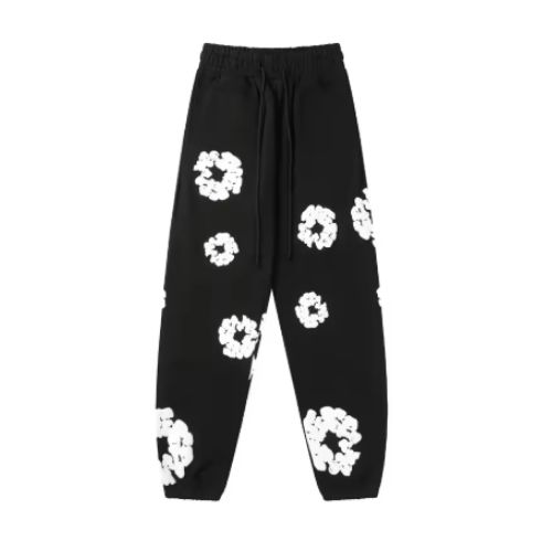 Pantalón Buzo DENIM TEARS "Negro/Blanco" Algodón