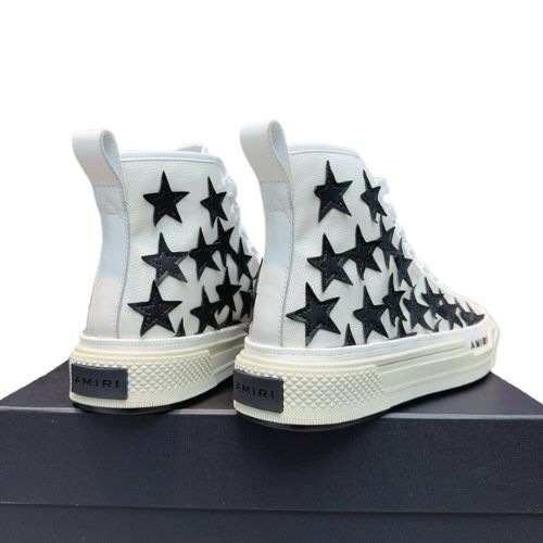 AMIRI Stars Court High "Blanco y Negro" + CAJA - Imagen 2