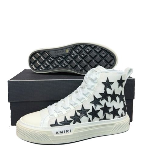 AMIRI Stars Court High "Blanco y Negro" + CAJA - Imagen 3