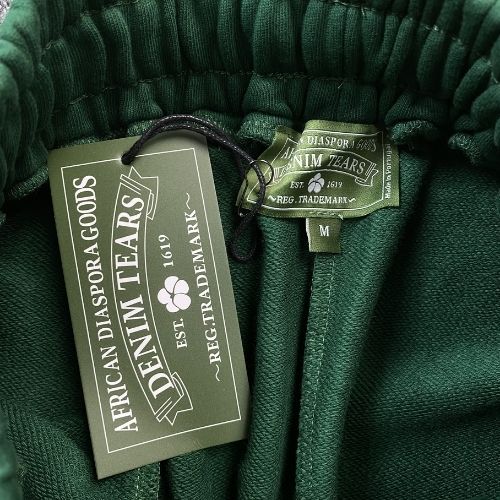 Pantalón Buzo DENIM TEARS "Verde Oscuro" Algodón - Imagen 2