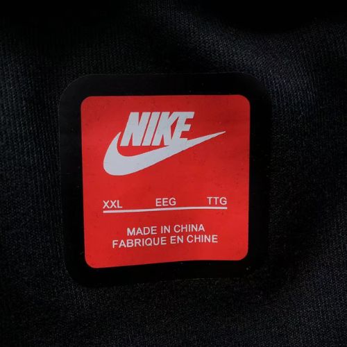 Conjunto NIKE TECH Fleece "Negro/Gris Oscuro" Algodon Real - Imagen 6