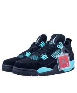 Air Jordan Retro 4 "Tiffany Blue" Negro Celeste