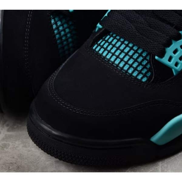 Air Jordan Retro 4 "Tiffany Blue" Negro Celeste - Imagen 5