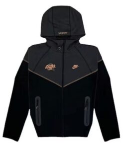 Polerón NIKE TECH x SYNAWORLD CENTRAL CEE "Negro/Gris" Algodón Mejor Calidad