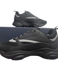 Zapatillas Dior B22 "Negro" Reflectante + CAJA