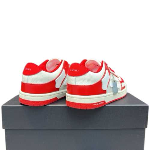 AMIRI Skel Top Low "Rojo/Blanco" + CAJA - Imagen 2