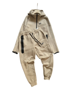 Conjunto NIKE TECH FLEECE SPORTSWEAR "Kaki/Negro" Algodón