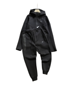 Conjunto NIKE TECH FLEECE SPORTSWEAR "Negro" Algodón Puro